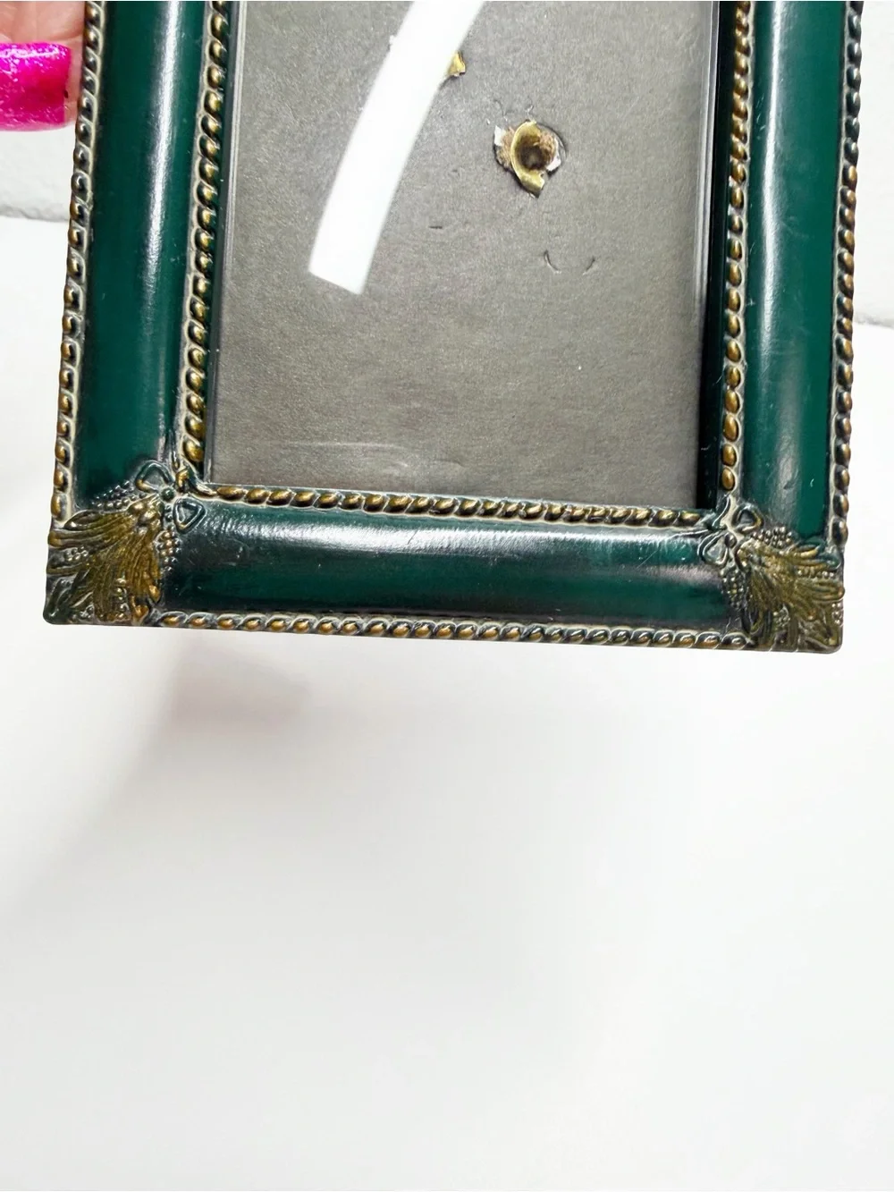 Vintage Gold Ornate Trim Mini Picture Frame